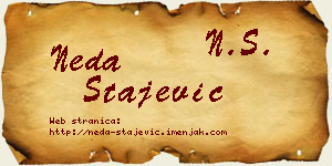 Neda Stajević vizit kartica